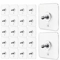 Heavy Duty Self-Adhesive Wall Hooks | Bathroom, Kitchen, Bedroom | [Pack of 10]