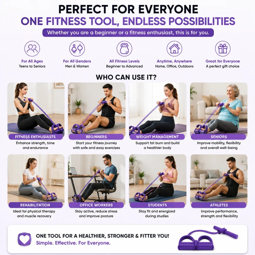 Yoga Pedal Puller Resistance Band Fitness Equipment | Home Fitness Accessorie