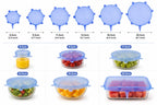 Silicone Stretch Lids | Fresh Food Cover | Multiple Sizes | [Pack of 6]