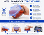 Silicone Stretch Lids | Fresh Food Cover | Multiple Sizes | [Pack of 6]