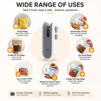 Portable Mini 2 in 1 Sealing Machine | USB Rechargable | Food Sealer & Cutter